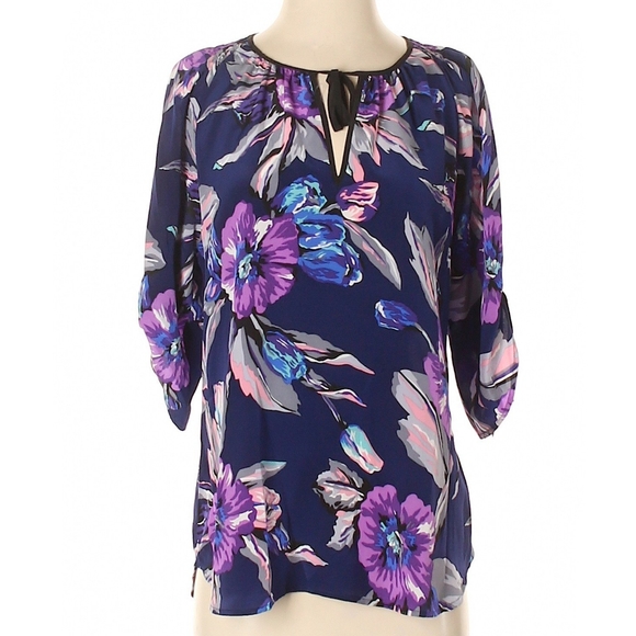 Yumi Kim Tops - NWOT Yumi Kim 3/4 Sleeve Silk Floral Top S